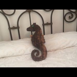 Wall Decor Seahorse Wood Art